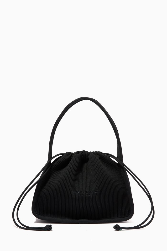 

Small Ryan Bag in Rib Knit, Black