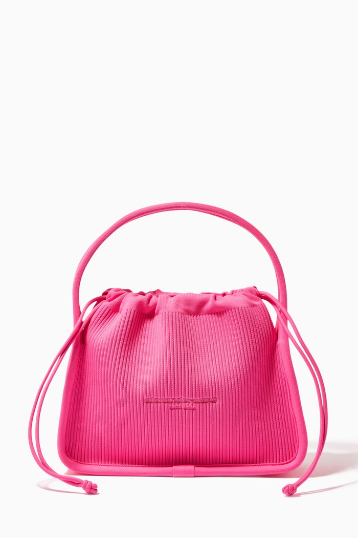 

Small Ryan Bag in Rib Knit, Pink