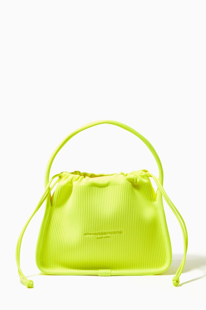 

Small Ryan Bag in Rib Knit, Yellow