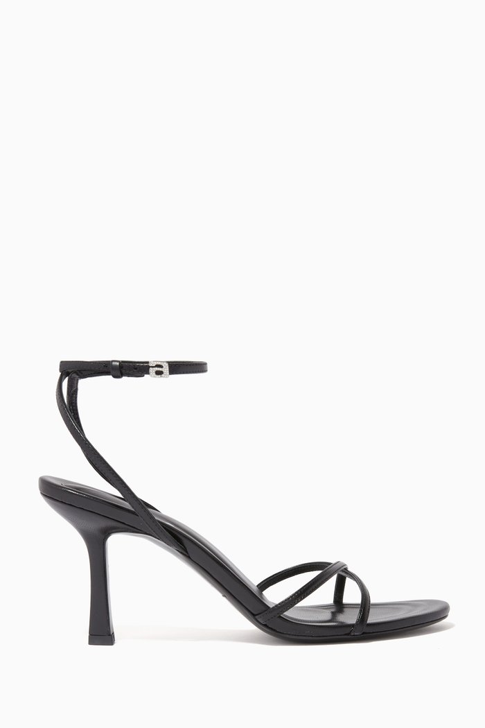 

Dahlia Sandals in Leather, Black