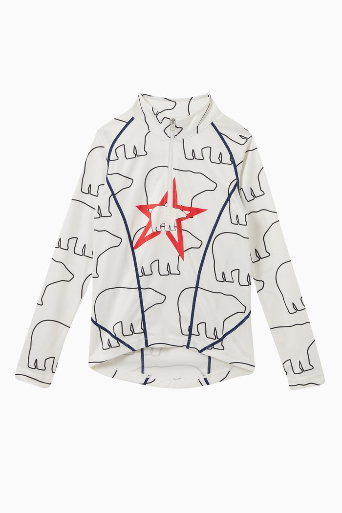 Polar Jacket in Fleece, White