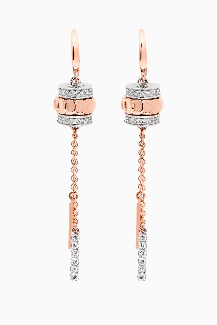 

Revolve Diamond Earrings in 18kt Yellow & White Gold, Rose gold