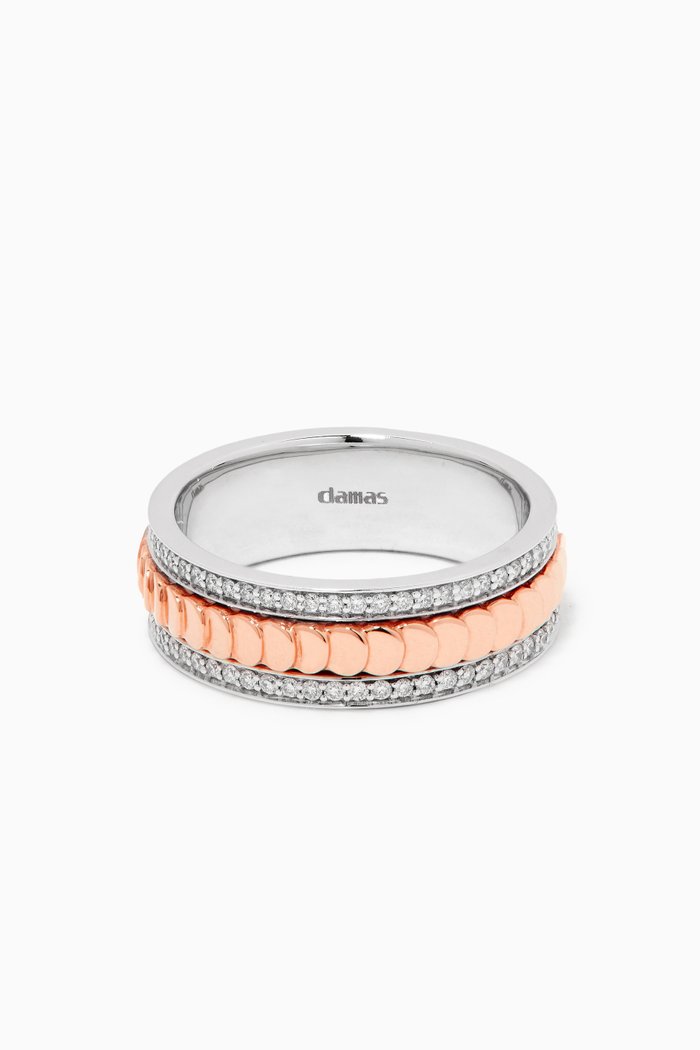 

Revolve Diamond Ring in 18kt Rose & White Gold, Rose gold
