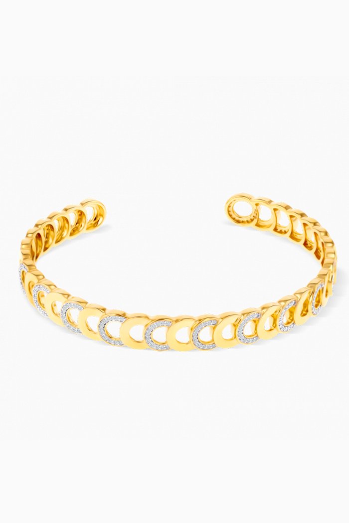 

Revolve Diamond Bangle in 18kt Yellow Gold