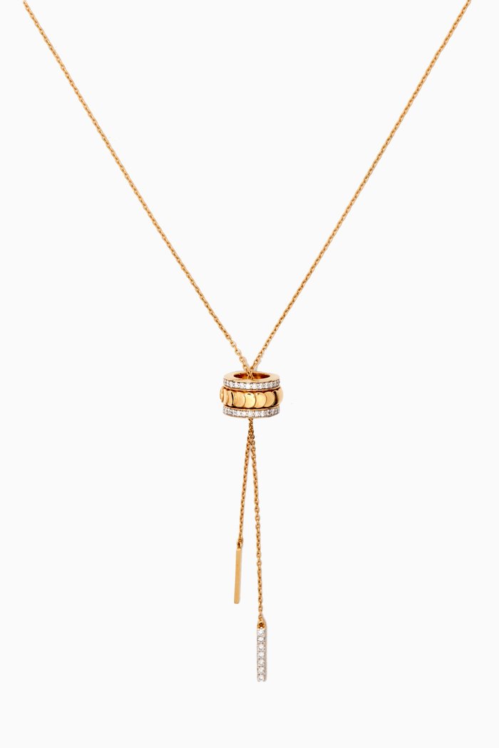 

Revolve Diamond Pendant Chain in 18kt Rose Gold, Multicolour