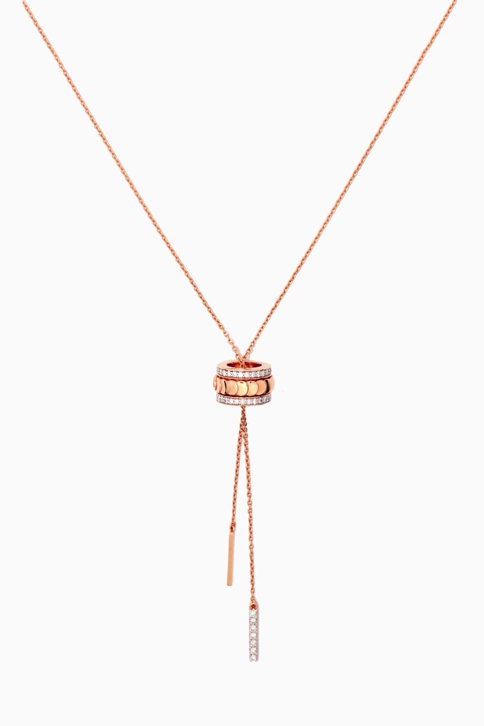 

Revolve Diamond Pendant Chain in 18kt Rose Gold