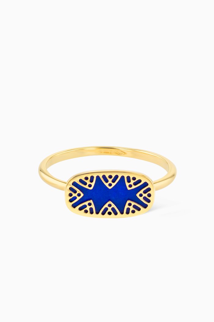 

Amelia Mother of Pearl Ring in 18kt Yellow Gold