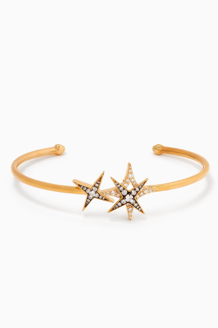 

Star Diamond Bangle in 18kt Yellow Gold