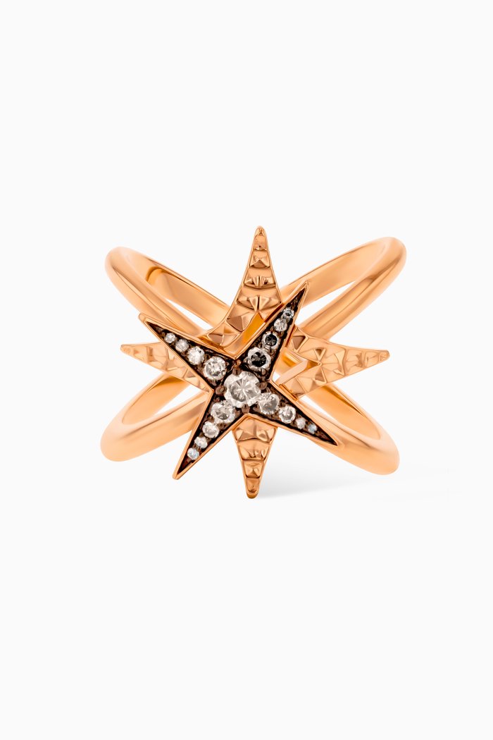 

Star Diamond Ring in 18kt Rose Gold