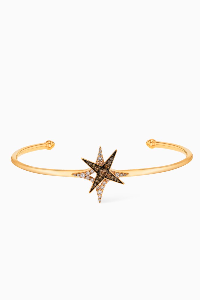 

Star Diamond Bangle in 18kt Rose Gold
