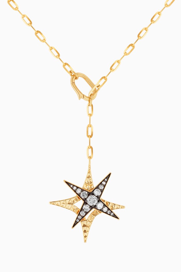 

Star Diamond Necklace in 18kt Yellow Gold