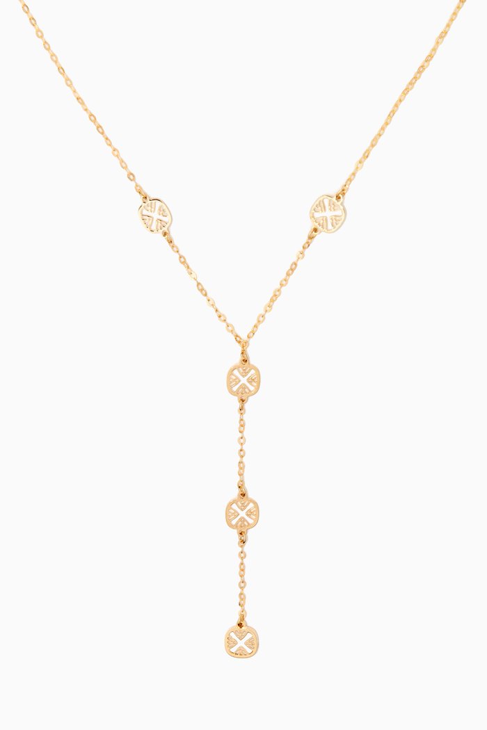 

Amelia Magical Sunrise Mother of Pearl Necklace in 18kt Yellow Gold