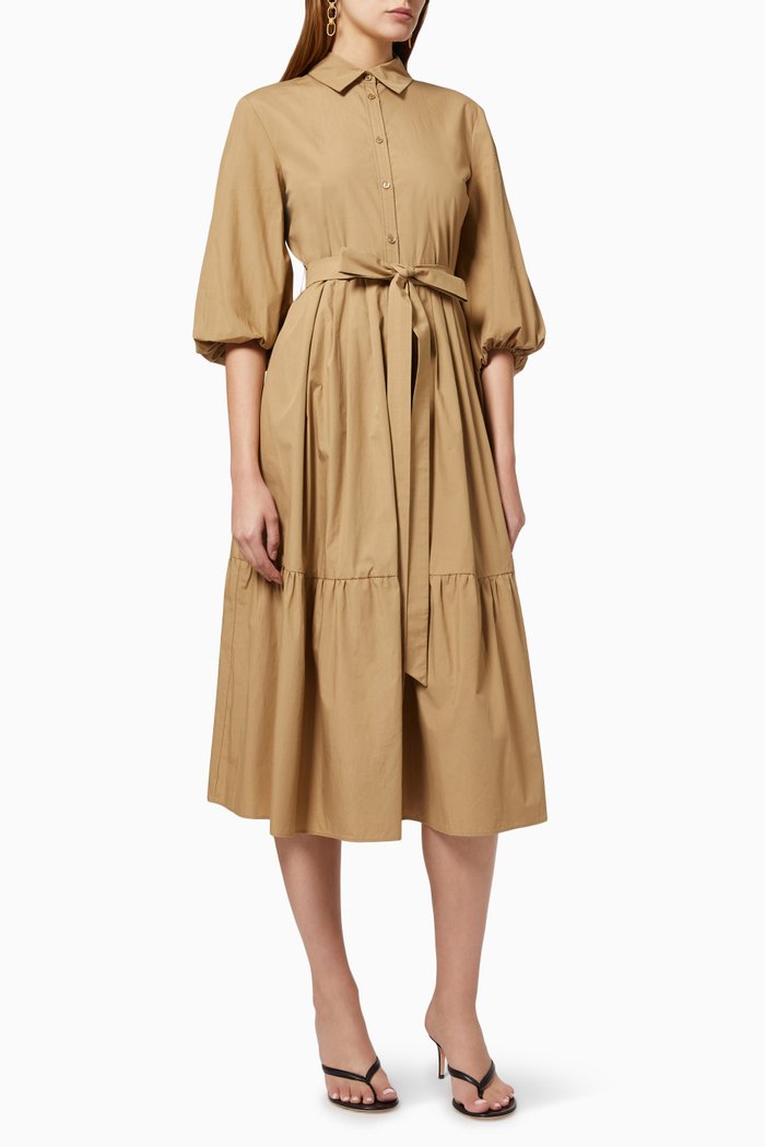 

Shirt Dress in Poplin, Neutral