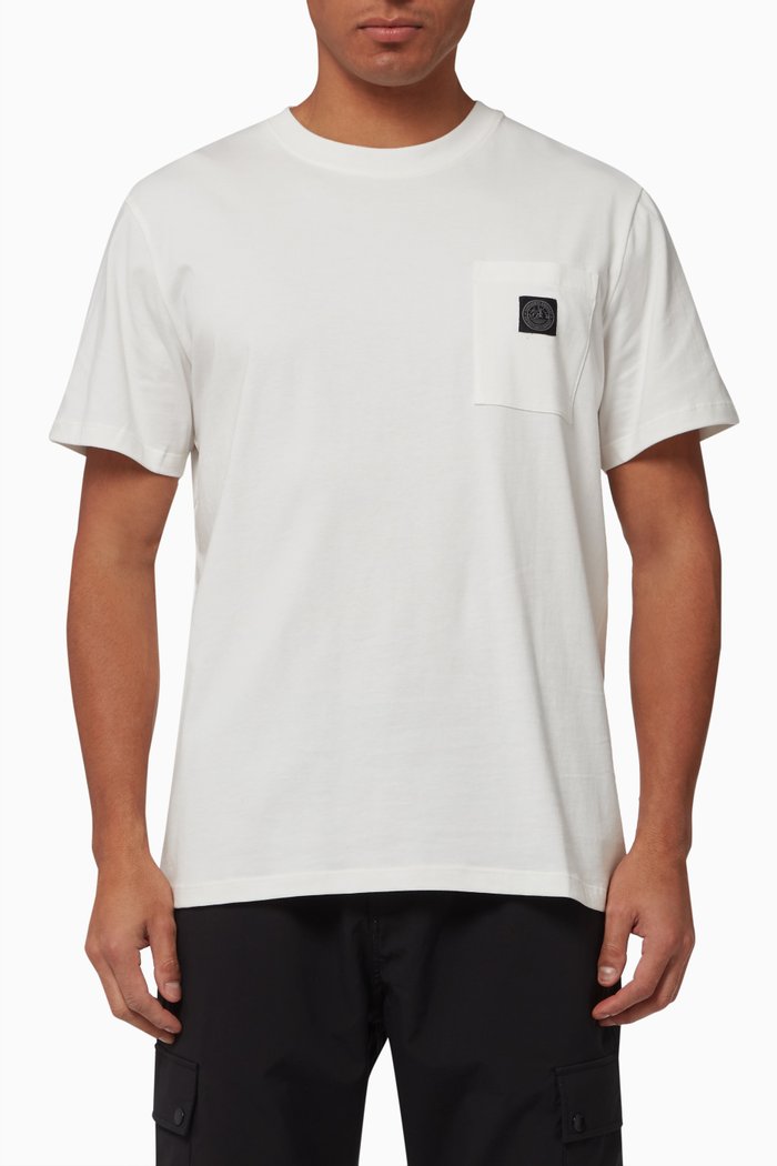

Expedition Pocket T-shirt in Cotton Jersey, White