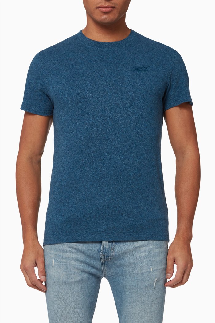 

Vintage Logo T-shirt in Cotton Jersey, Blue