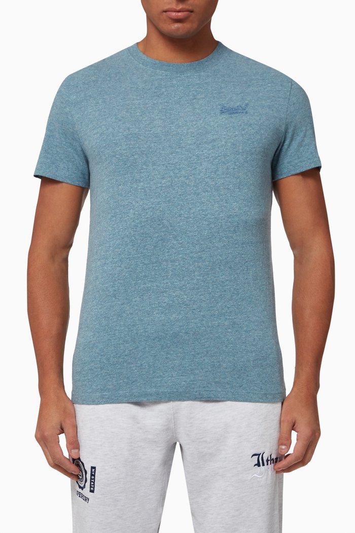 

Vintage Logo T-shirt in Cotton Jersey, Blue