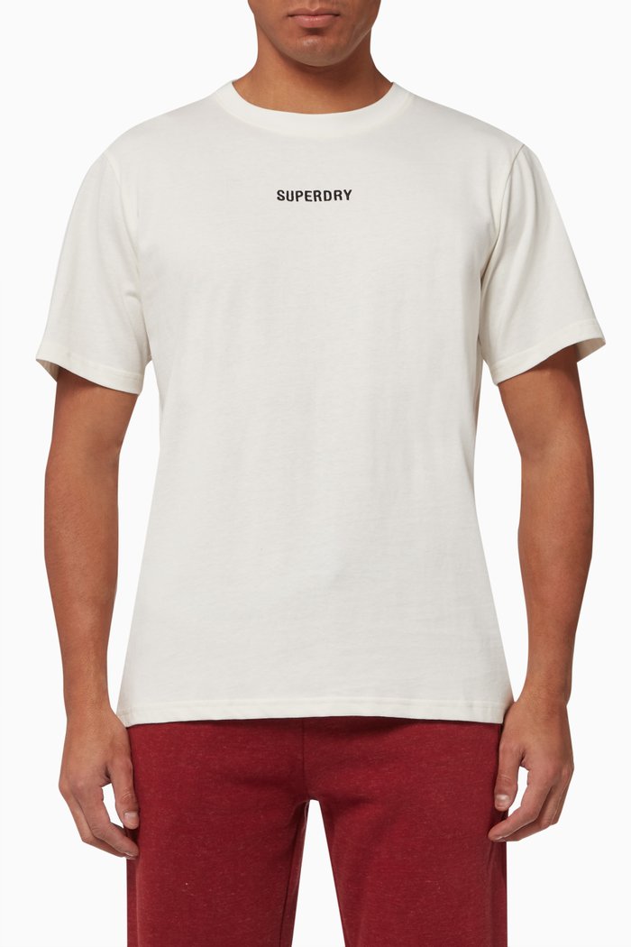 

Yama Shield T-shirt in Cotton Jersey, White