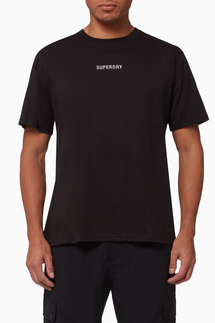 

Yama Shield T-shirt in Cotton Jersey, Black