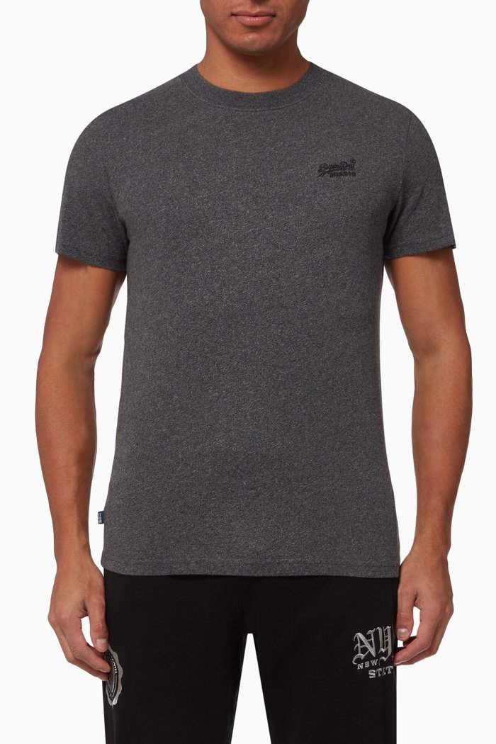 

Vintage Logo T-shirt in Cotton Jersey, Grey