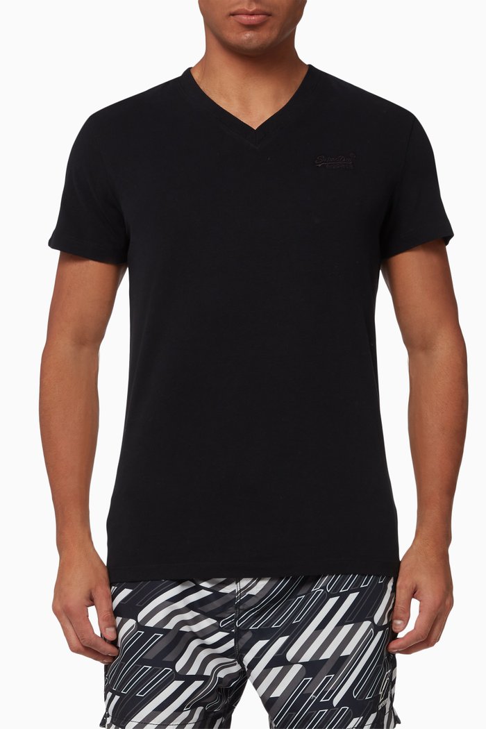 

Vintage Logo T-shirt in Cotton Jersey, Black