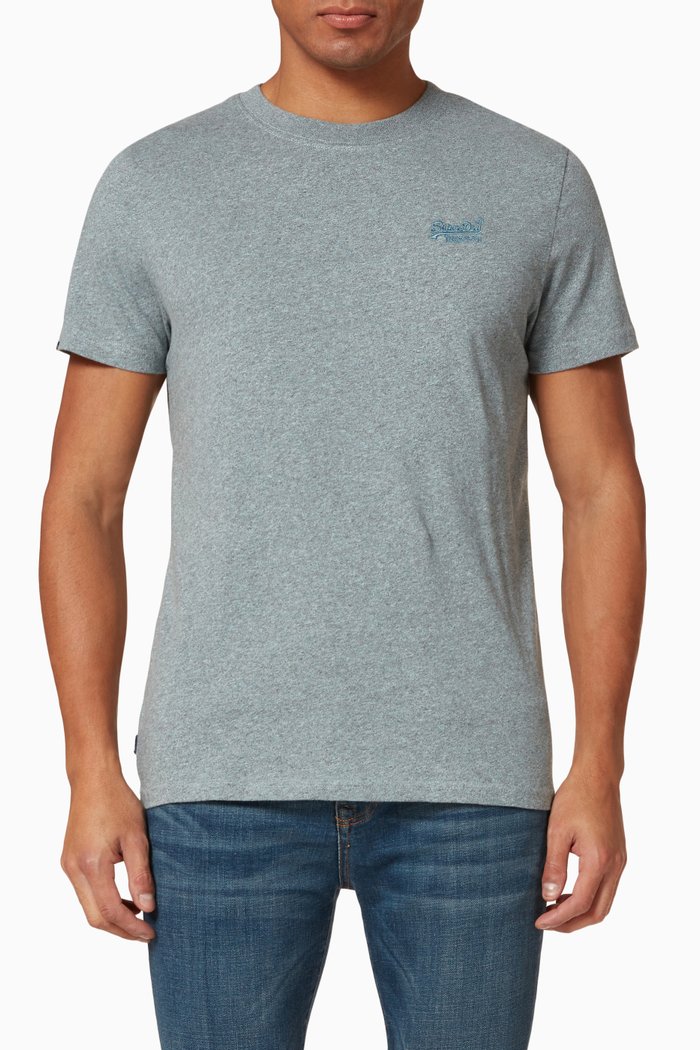 

Vintage Logo T-shirt in Cotton Jersey, Blue