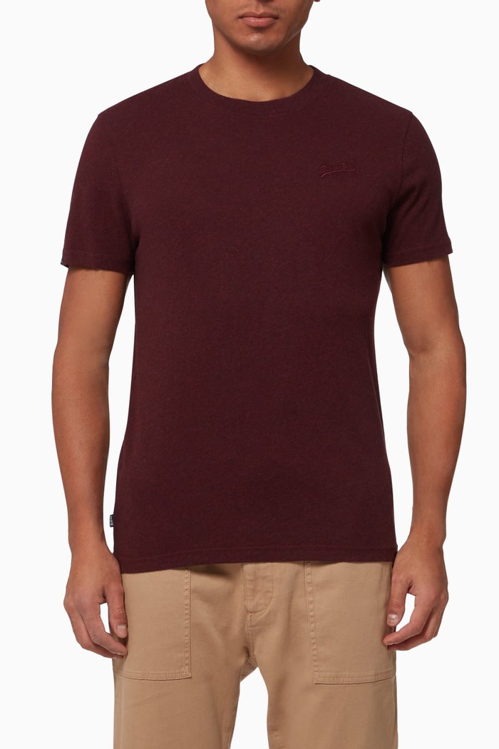

Vintage Logo T-shirt in Cotton Jersey, Burgundy