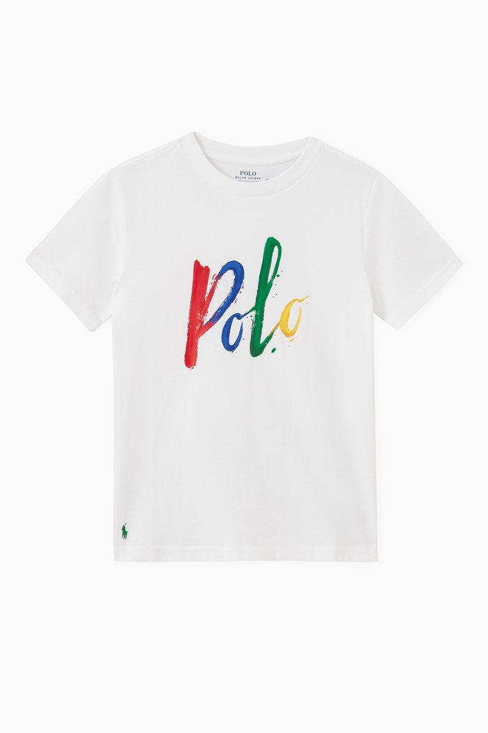 

Logo Print T-shirt in Cotton, White