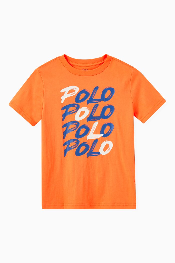 

Multiple Logo Print T-shirt in Cotton, White