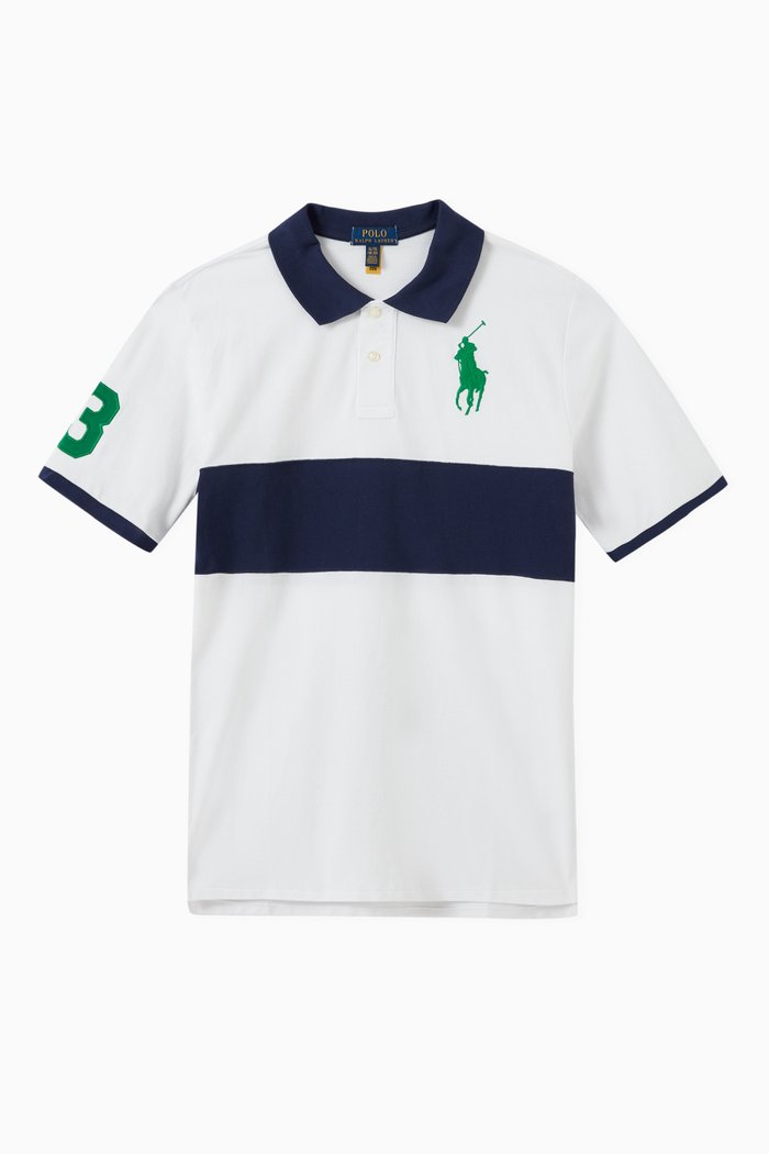 

Logo Polo Shirt in Cotton, White