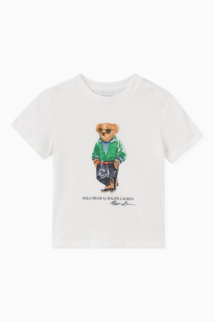Polo Bear T-shirt in Cotton, White
