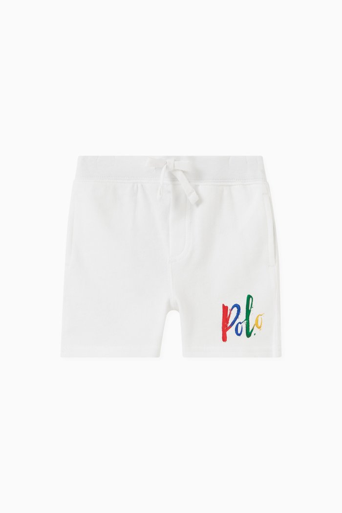 

Logo Track Shorts in Cotton, White