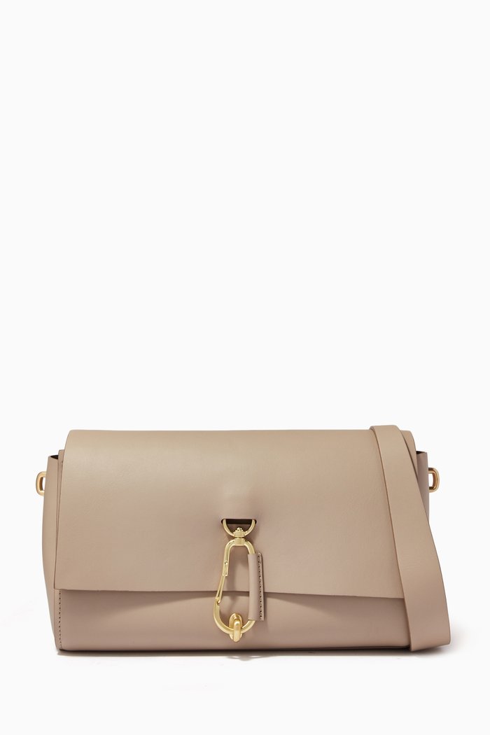 

Belay Shoulder Bag in Leather, Neutral