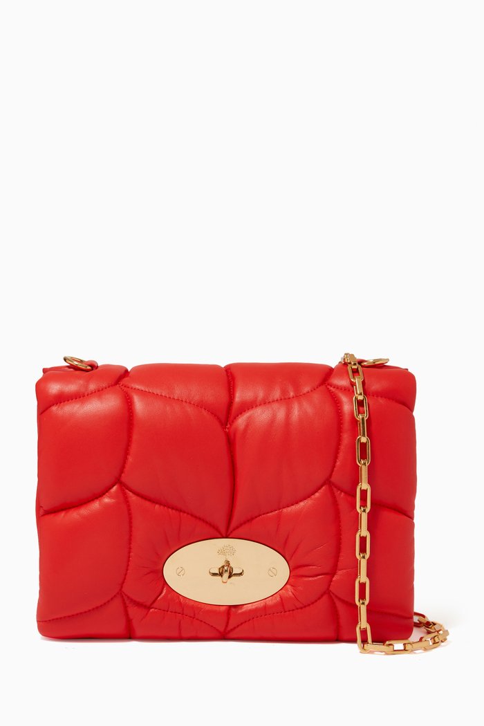 

Little Softie Crossbody Bag in Leather, Orange