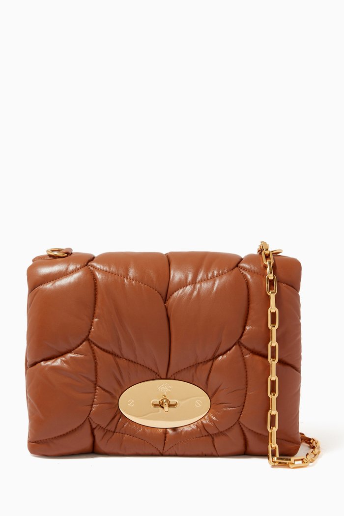 

Little Softie Crossbody Bag in Leather, Brown