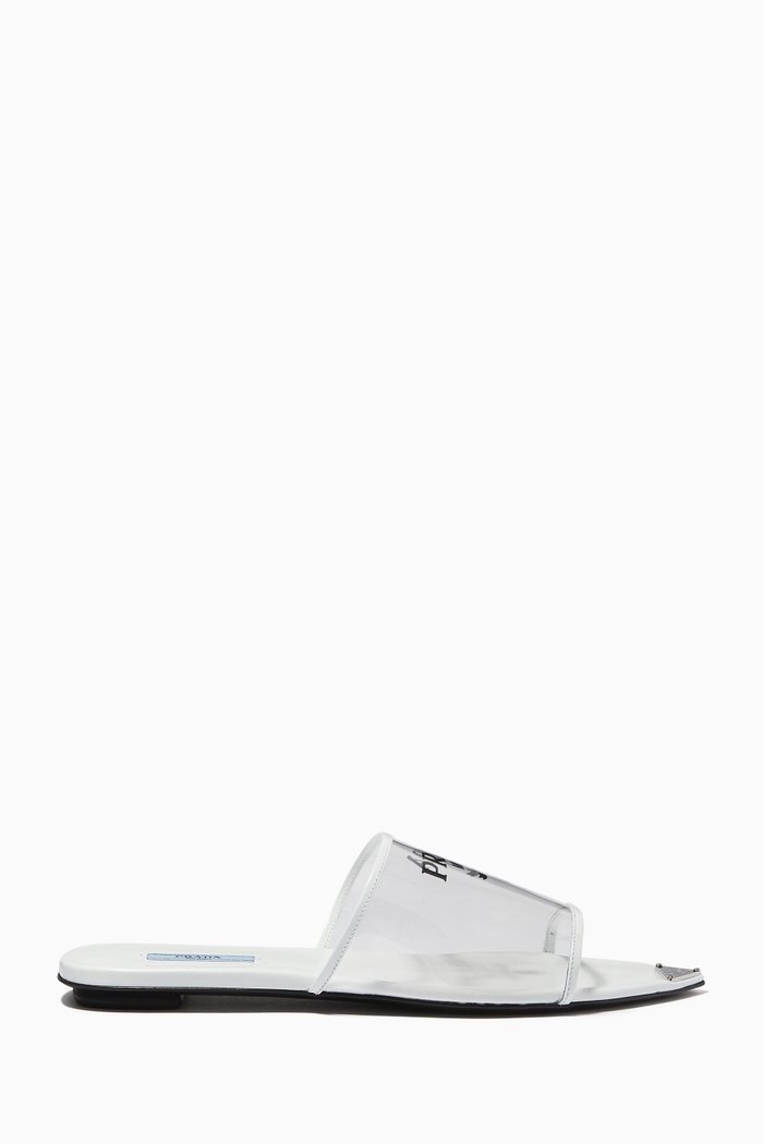 Printed Logo Slides in Plexiglass, White