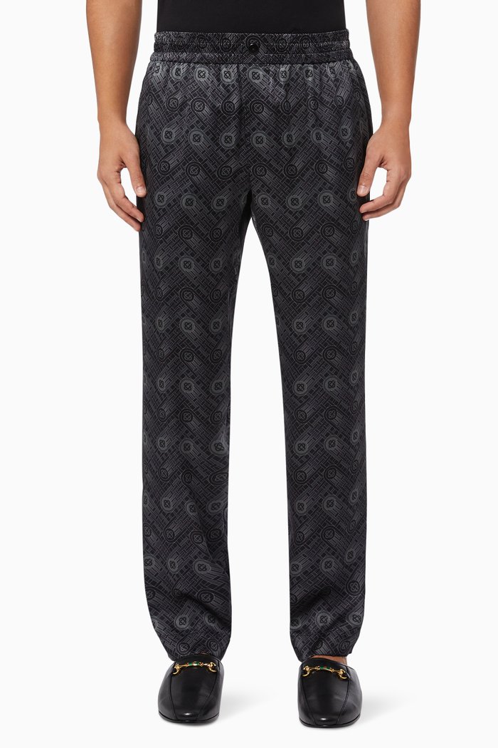 

Pyjama Trousers in Silk, Black