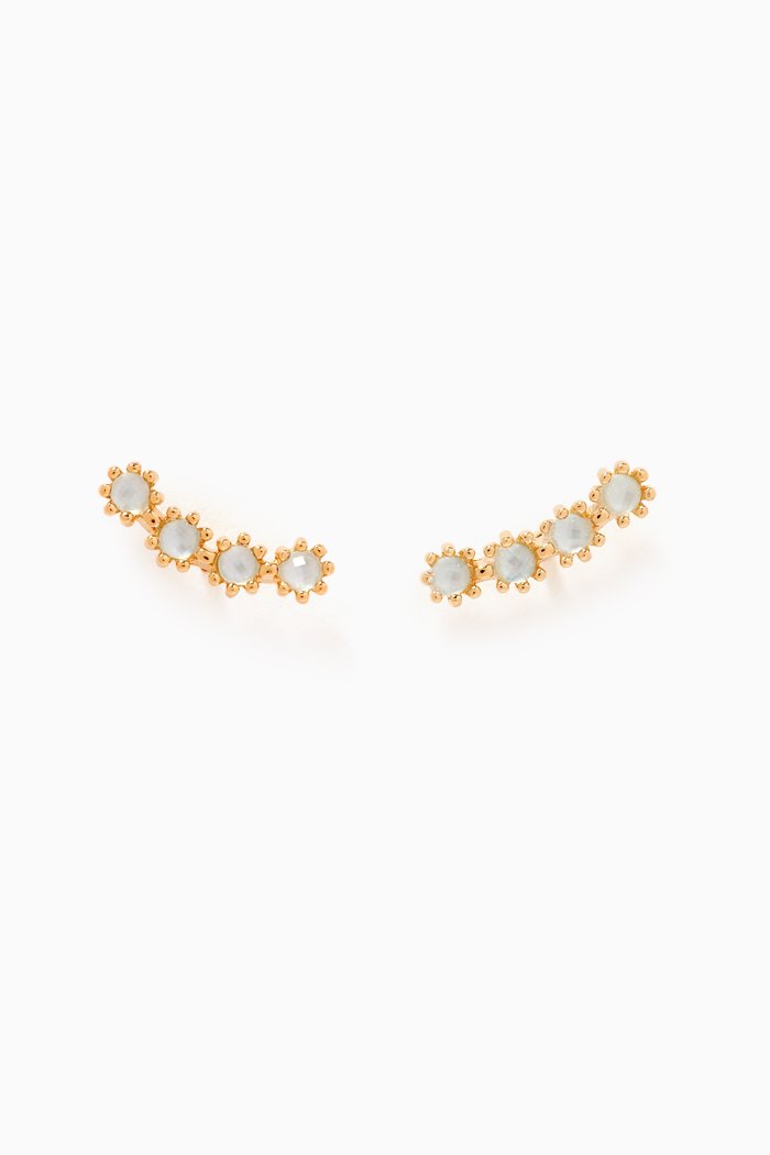 

Blue Tide Stud Earrings in 18kt Gold-plated Sterling Silver