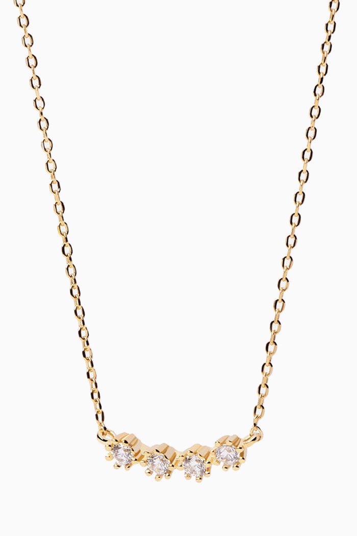 

White Tide Necklace in 18kt Gold-plated Sterling Silver