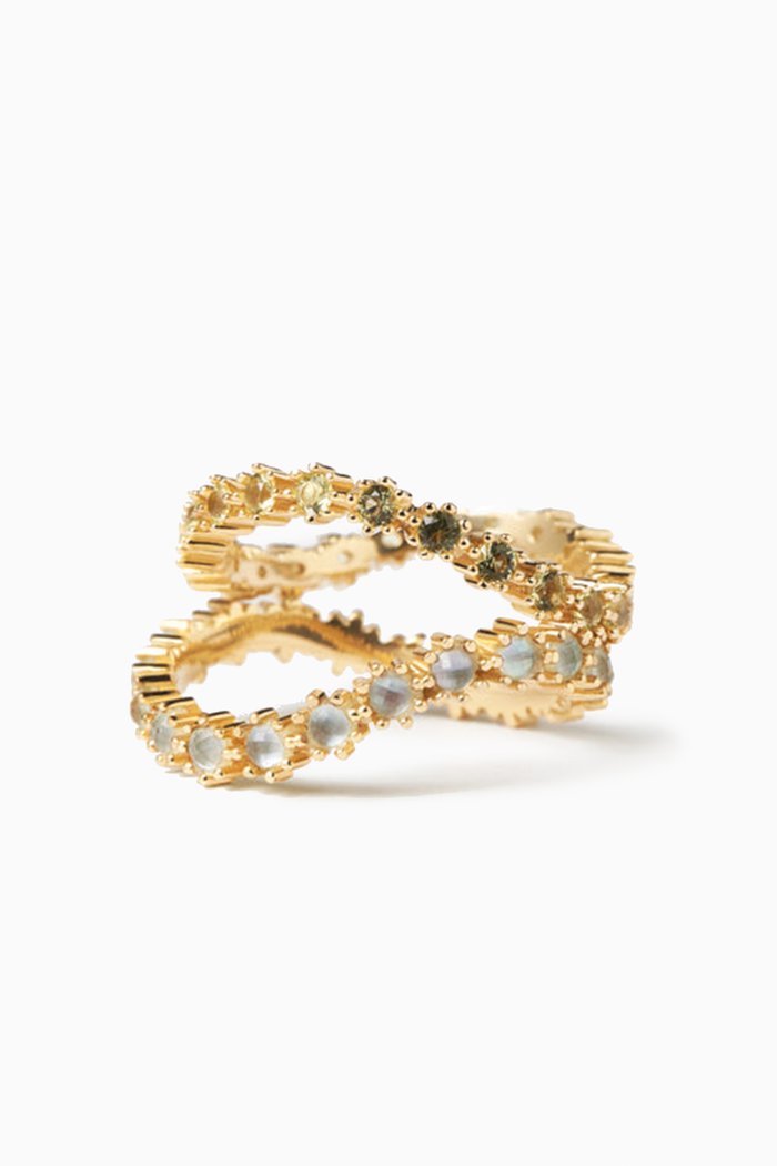 Kara Rings in 18kt Gold-plated Sterling Silver