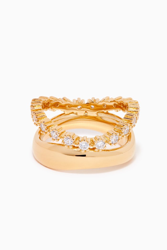 

Motion Ring in 18kt Gold-plated Sterling Silver