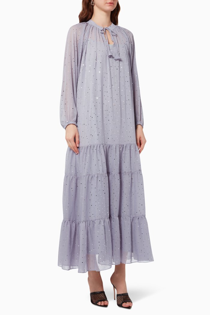 

Sandra Polka Dot Kaftan, Blue