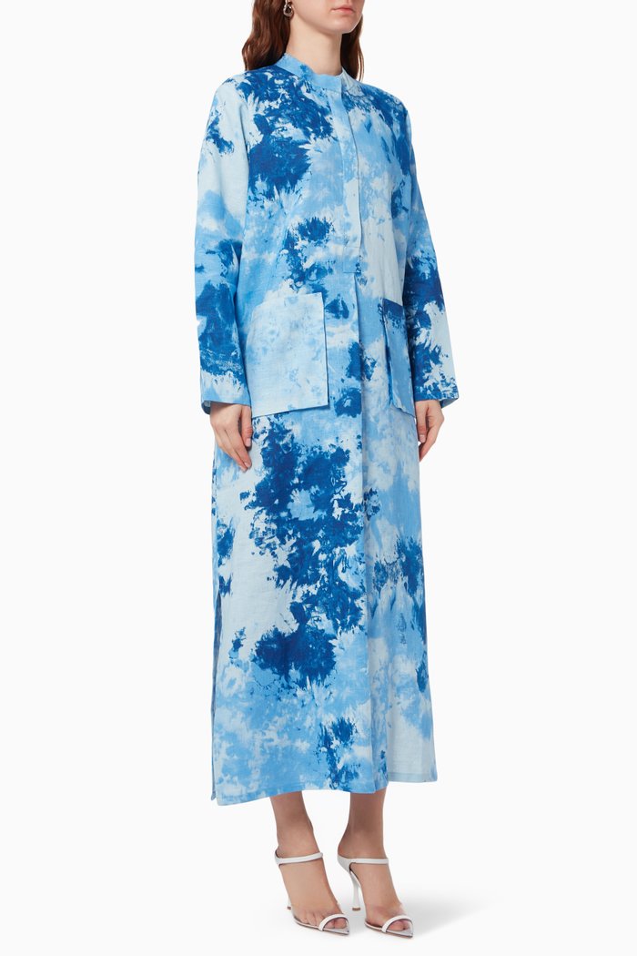 

Arya Tie Dye Kaftan, Blue