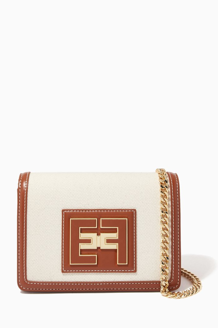 

Utility Shoulder Bag in Canvas, Neutral