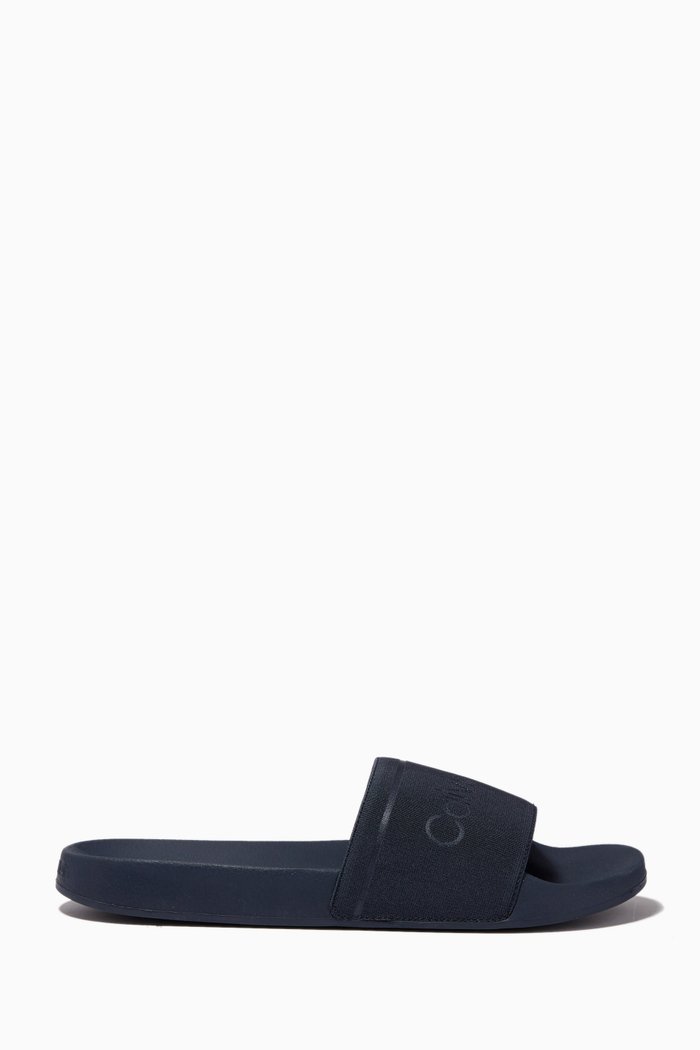 

Logo Slides in Recycled Webbing, Blue