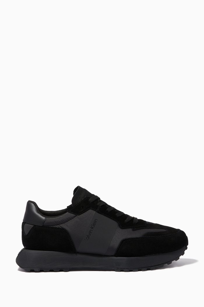 

Sneakers in Suede & Nylon, Black