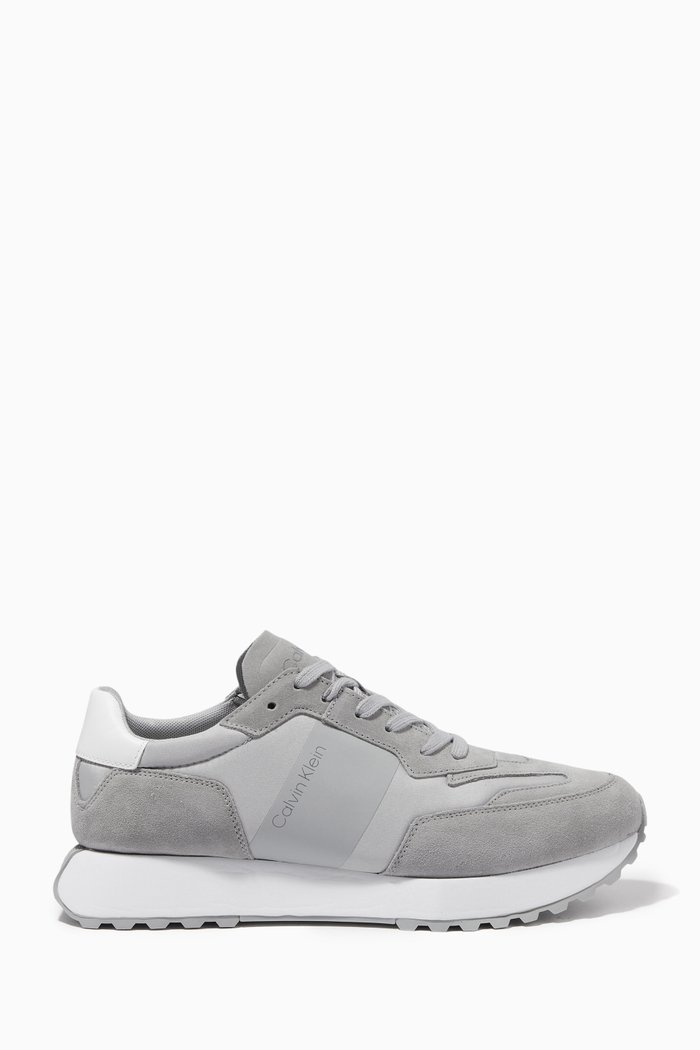 

Sneakers in Suede & Nylon, Grey