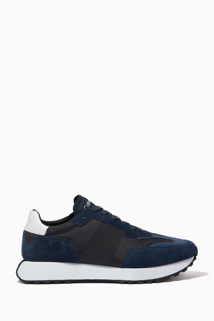 

Sneakers in Suede & Nylon, Blue