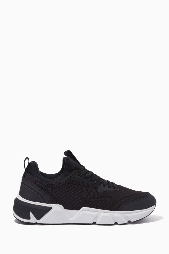 

Low-Top Sneakers in Recycled Textile, Black