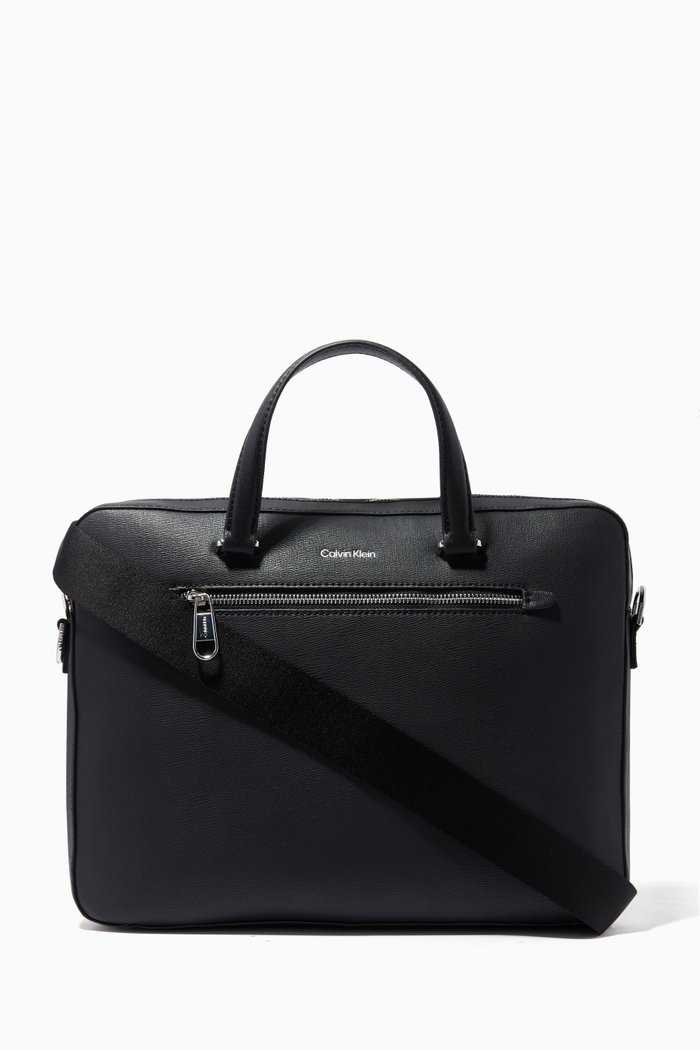 

Minimalism Slim Laptop in Faux Leather, Black