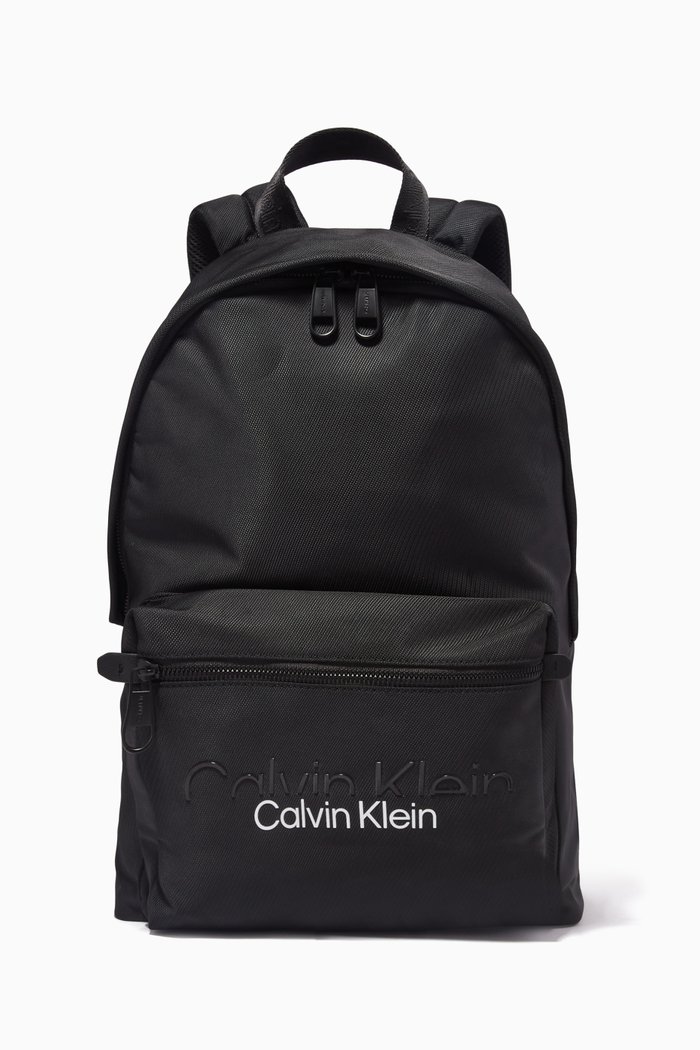 

CK Code Campus Backpack in Technical Fabric, Black